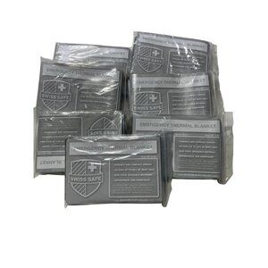 Swiss Safe Emergency Thermal Blanket 52" X 82" - Durable & Compact Design - Reta